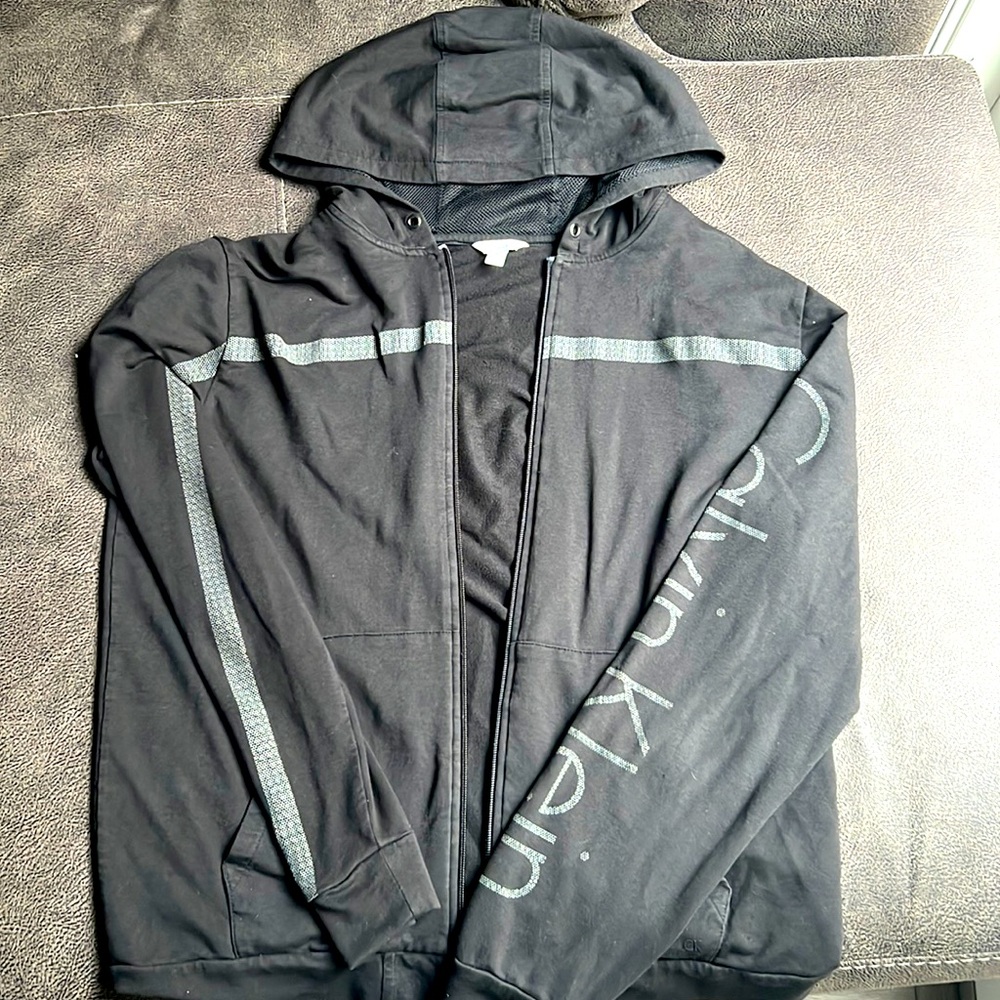 CK zip up sweater